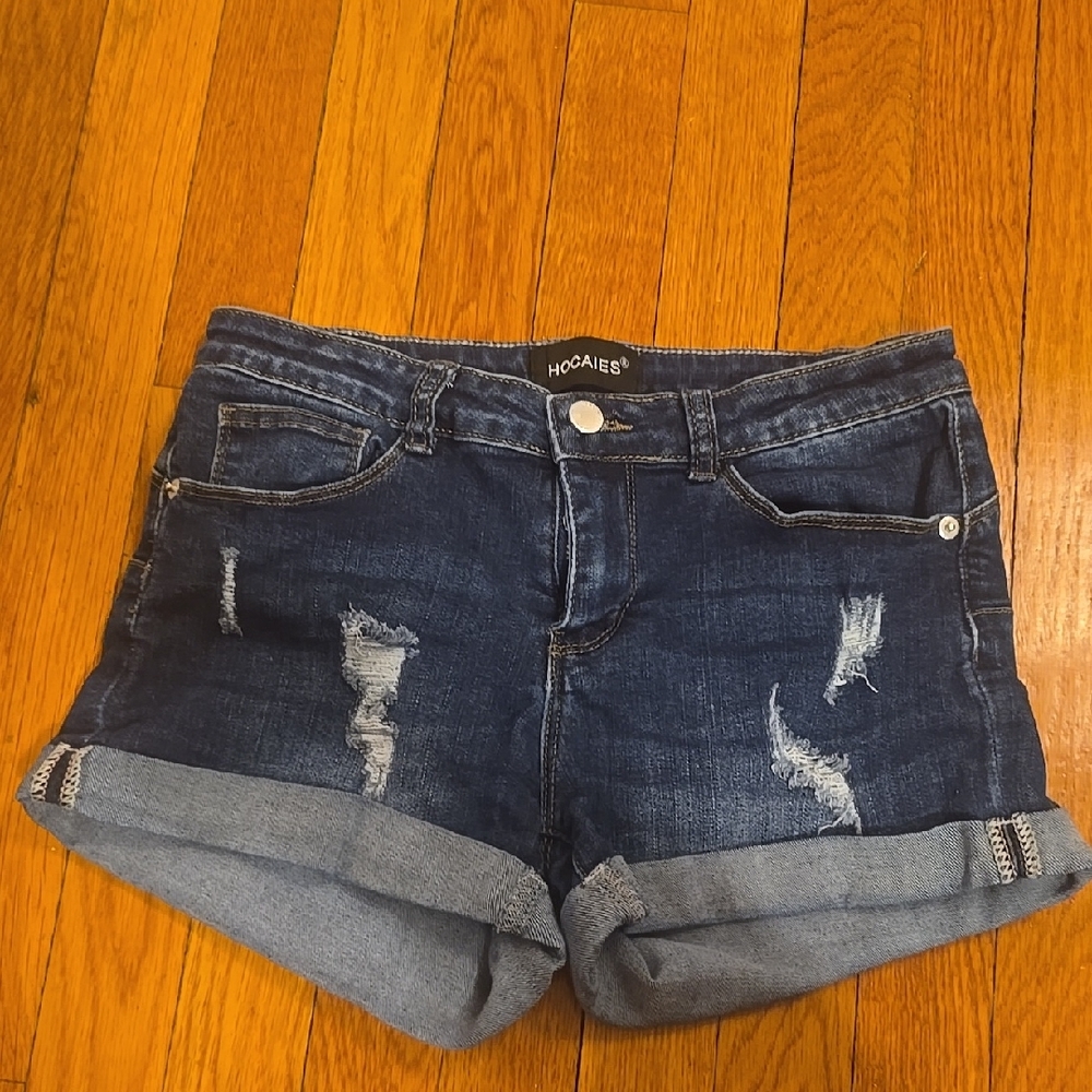 Hocaies Blue Denim Shorts